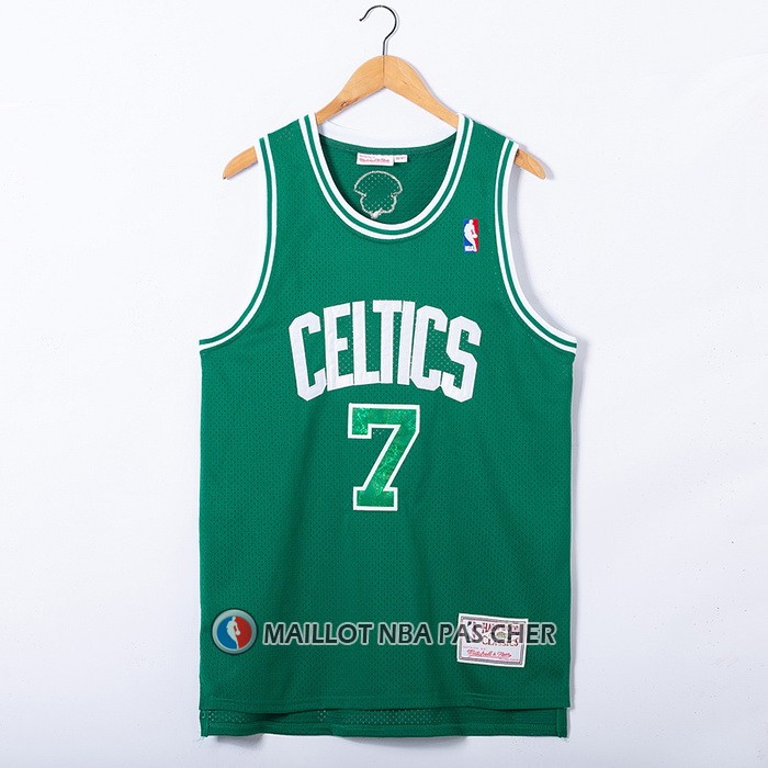 Maillot Boston Celtics Jaylen Brown NO 7 Snakeskin Hardwood Classics 2021 Vert